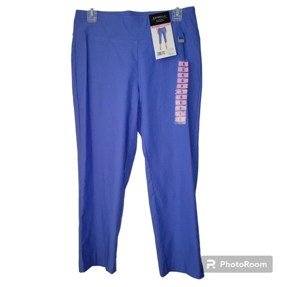 Rafaella comfort capri, pull-on Capri, high stretch, Amparo Blue, Sz 6, NWT - Picture 3 of 9